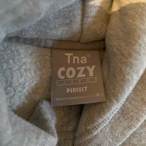TNA Perfect Hoodie, Size small, Heather dover grey